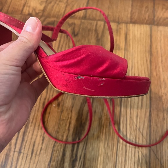 Reformation Magda Ankle Tie Heels - Picture 4 of 7